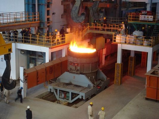 Silício Industrial Controlado por Temperatura em Forno de Arco de Plasma com Alta Eficiência Térmica