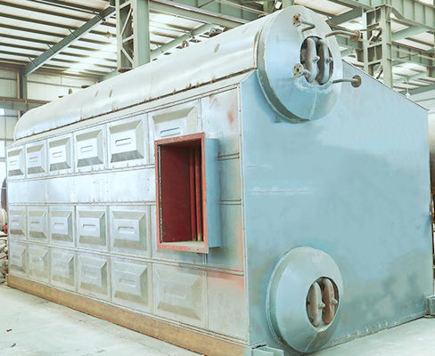 Caldeira a vapor de gás natural de laboratório 14MW 130°C Porta à prova de explosão Alta eficiência