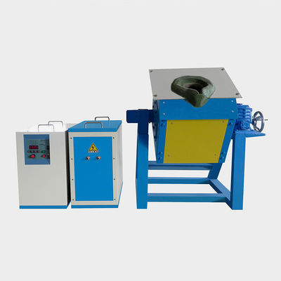 Forno de fusão de alumínio de indução pequeno 10-50kg Capacidade Igbt Forno de indução Fácil operação