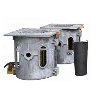 1650C صب أفران صهر الألومنيوم التردد المتوسط 750KW الطاقة 1 طن الوزن