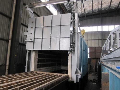 Forno de fundo de carro de fácil instalação para têmpera, normalização e revenimento