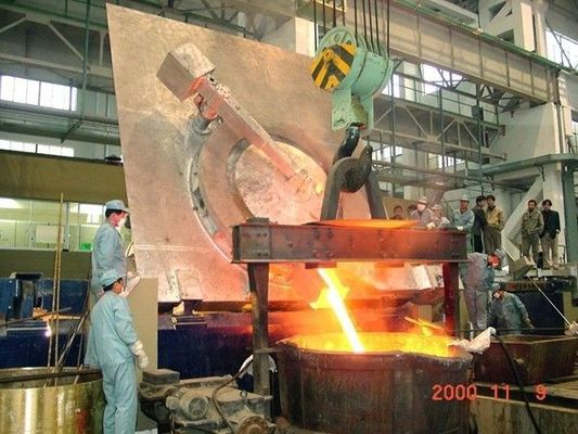 1T 800KW فرن صهر صناعي كبير لصهر النحاس والحديد الزهر والنحاس الأصفر